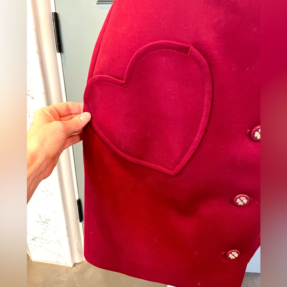 Kate Spade Burgundy mini skirt size 10 - Picture 5 of 6